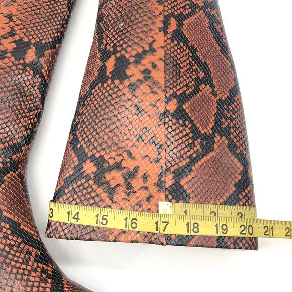 Aerosoles Womens Maxim Rust Snake Knee High Boots Brown Size 10 M - Picture 7 of 9
